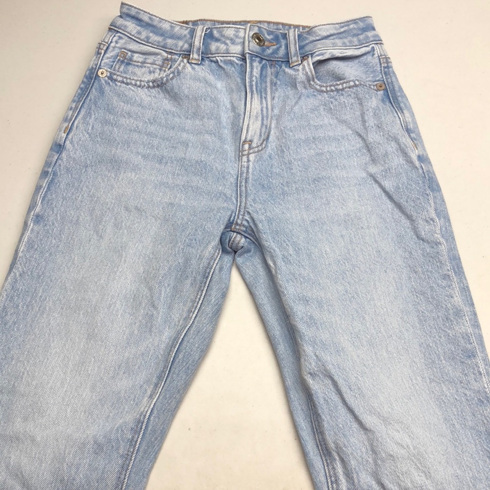 American Eagle Outfitters Blue Ankle Cropped Jeans